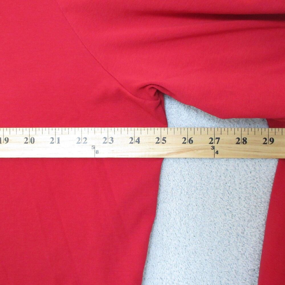 Ralph Lauren LRL Shirt Womens 3X Red Long Sleeve Crew Neck Cotton Tee Stretch - Picture 3 of 7